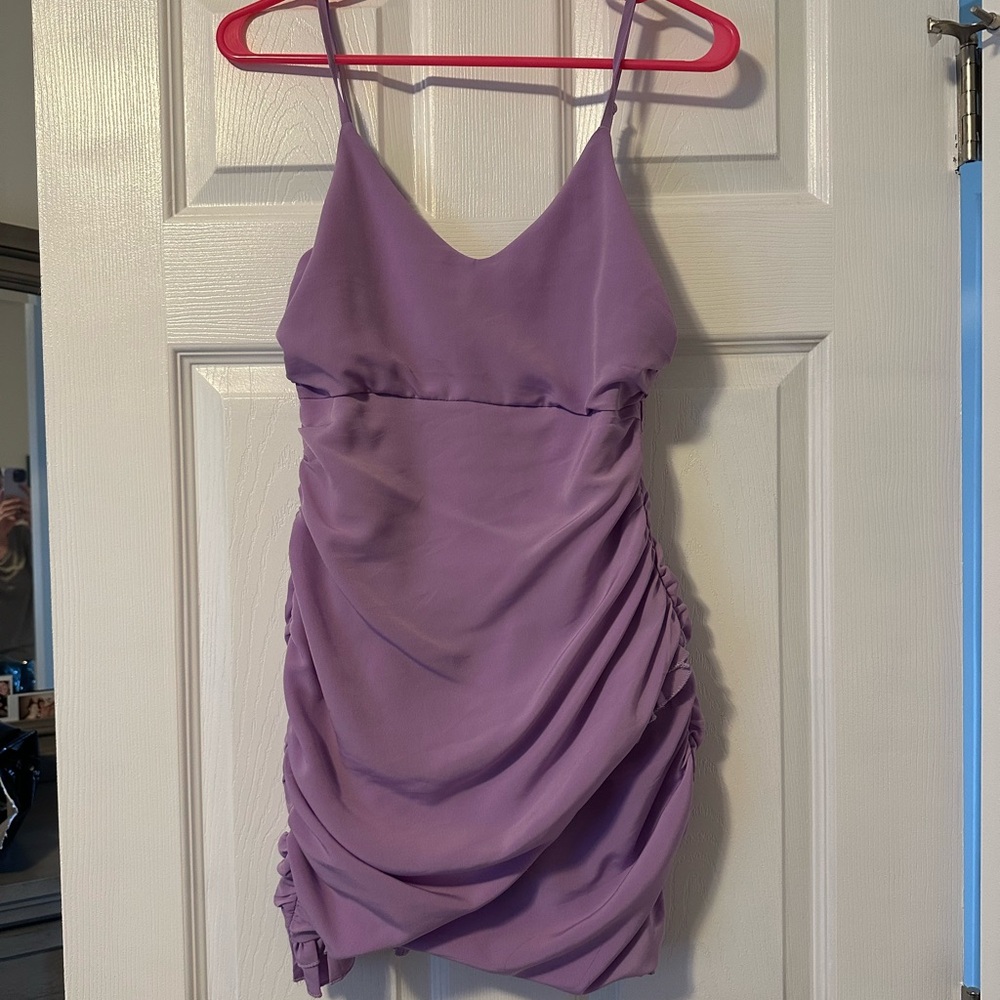 Elegant Purple Women's Dress - Picture 1 of 5